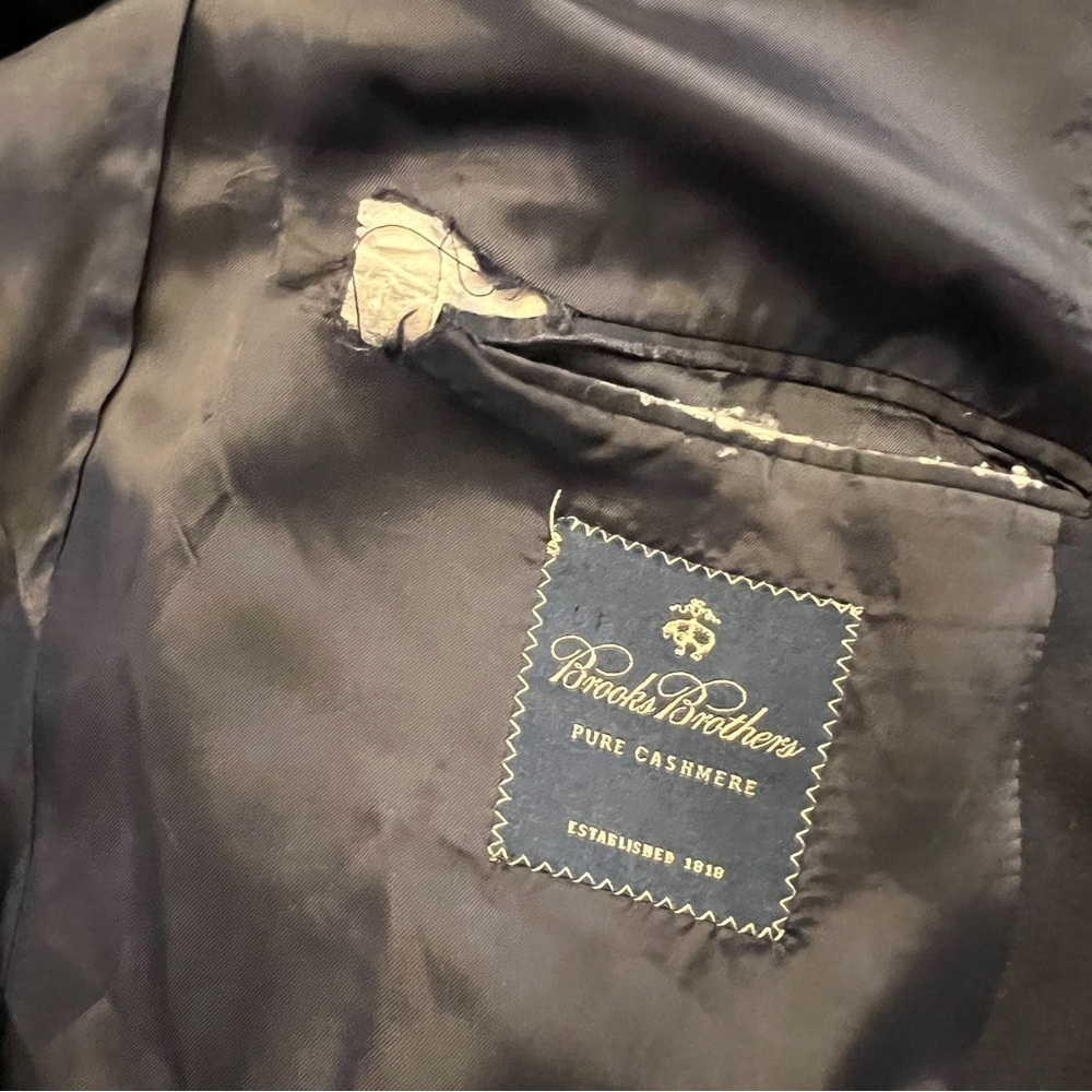 Brooks Brothers Loro Piana Cashmere Blazer Sport Coat Navy Blue - Picture 10 of 10